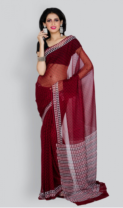 PURE GEORGETTE SAREE