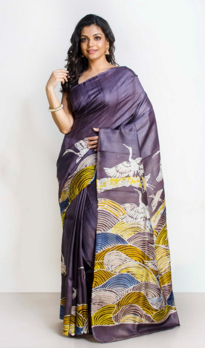 PRINTED SILK SAREE