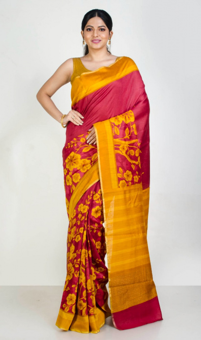 PRINTED TUSSAR SAREE