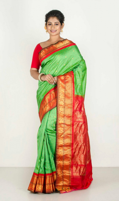 SILK GADHWAL SAREE