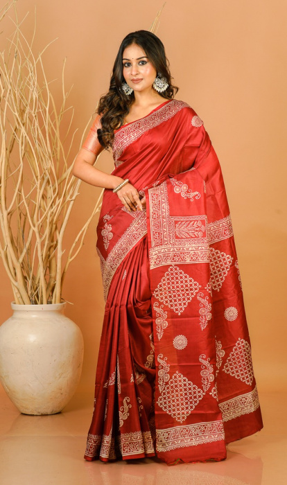 PRINTED SILK SAREE