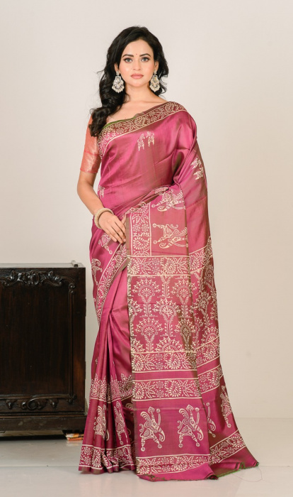 PRINTED SILK SAREE
