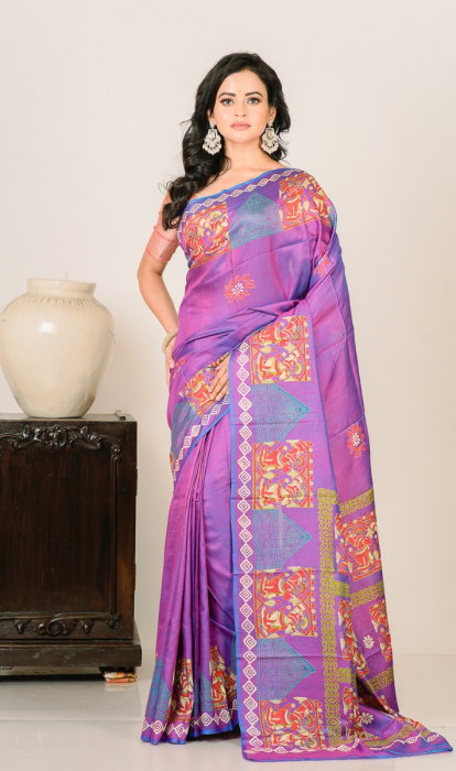 PRINTED SILK SAREE