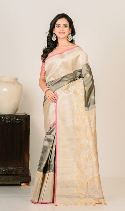 SILK GADHWAL SAREE