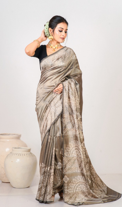 PRINTED SILK SAREE