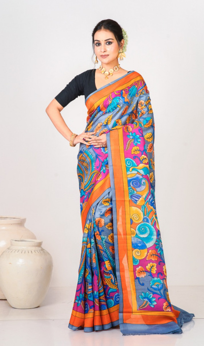 PRINTED SILK SAREE