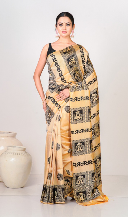 PRINTED SILK SAREE