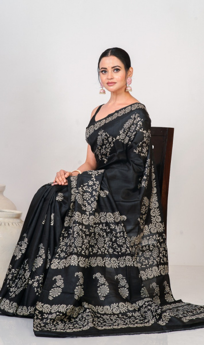 PRINTED SILK SAREE