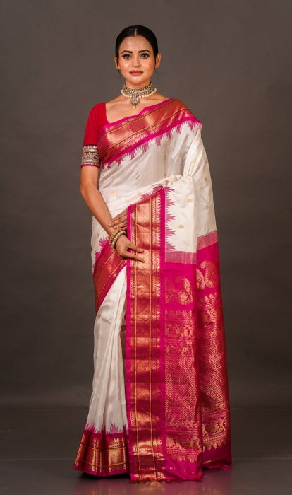 SILK GADHWAL SAREE