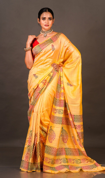PRINTED SILK SAREE