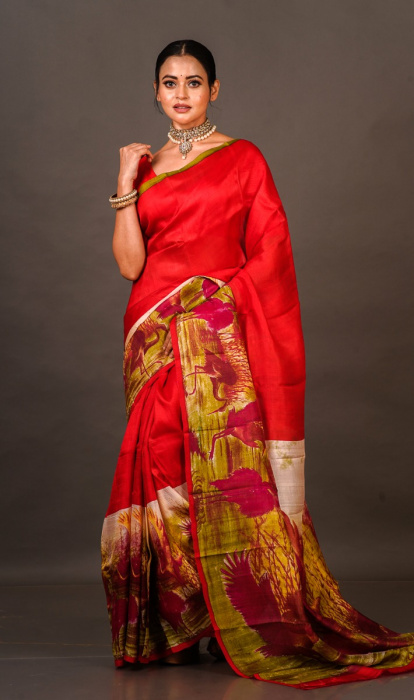 PRINTED SILK SAREE