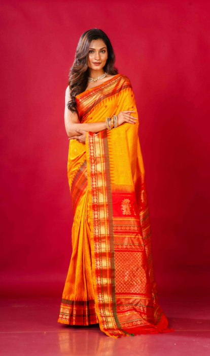 GADHWAL SILK SAREE