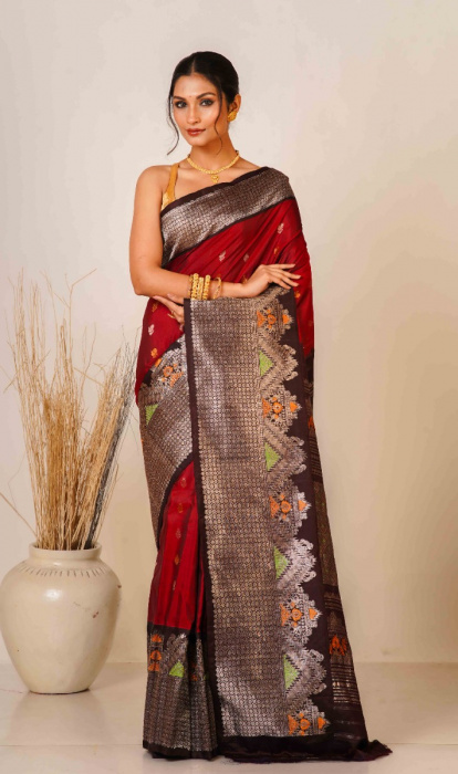 SILK GADHWAL SAREE