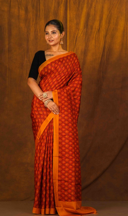 PRINTED SILK SAREE