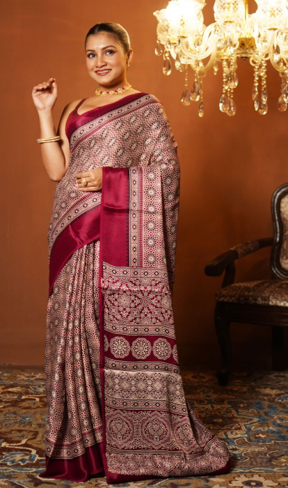 AJRAKH  PRINTED SAREE
