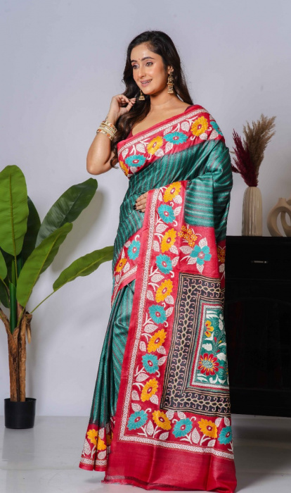 KANTHA TUSSAR SAREE
