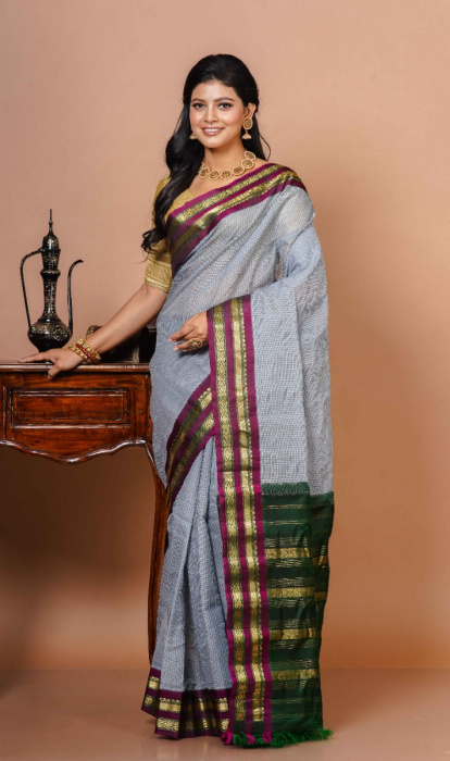 COTTON GADHWAL SAREE