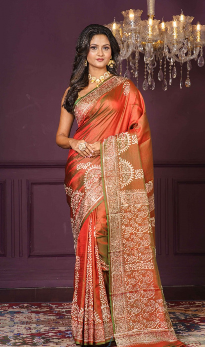 PRINTED SILK SAREE
