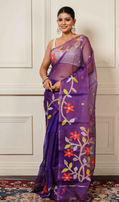 MUSLIN JAMDANI SAREE