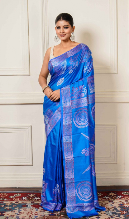 PRINTED SILK SAREE