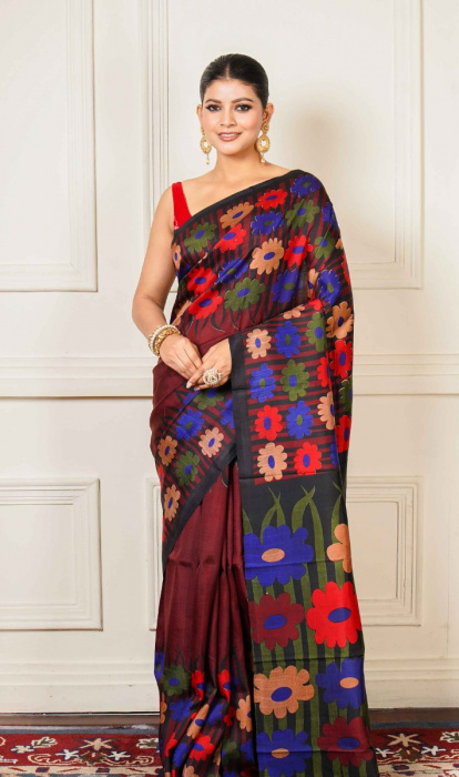 PRINTED SILK SAREE