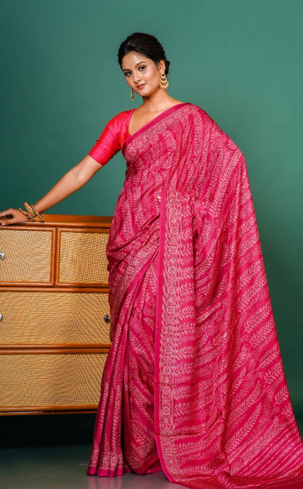 PRINTED SILK SAREE