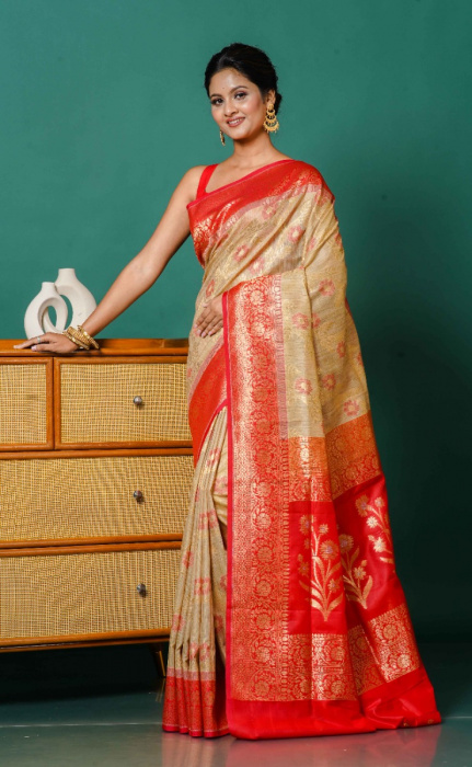 SEMI TUSSAR SAREE