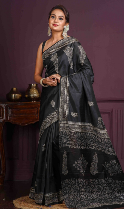 PRINTED SILK SAREE