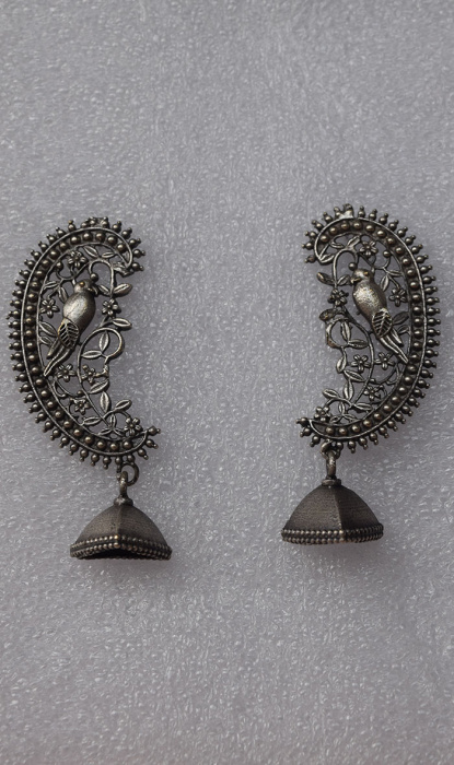OXIDIZED SILVER EARRINGS