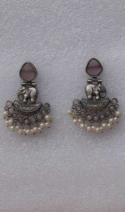 OXIDISED SILVER EARRINGS