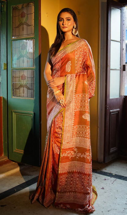 PRINTED SILK SAREE
