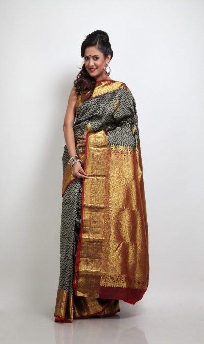 JAQUARD SOUTH SILK SAREE