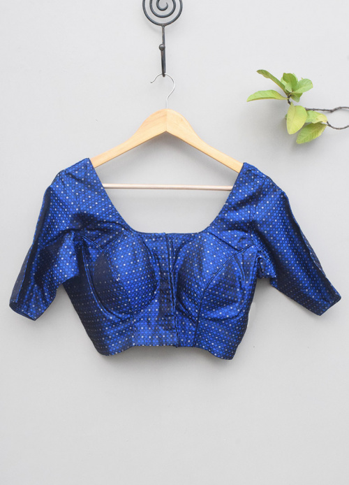 PURE SILK PADDED BLOUSE