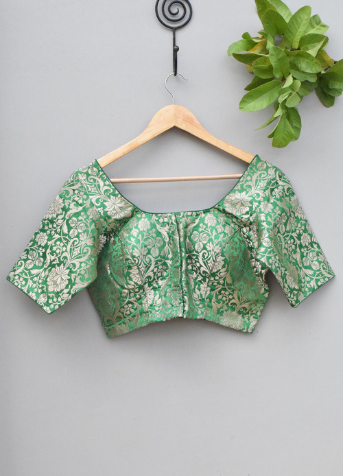 SILK BROCADE BLOUSE