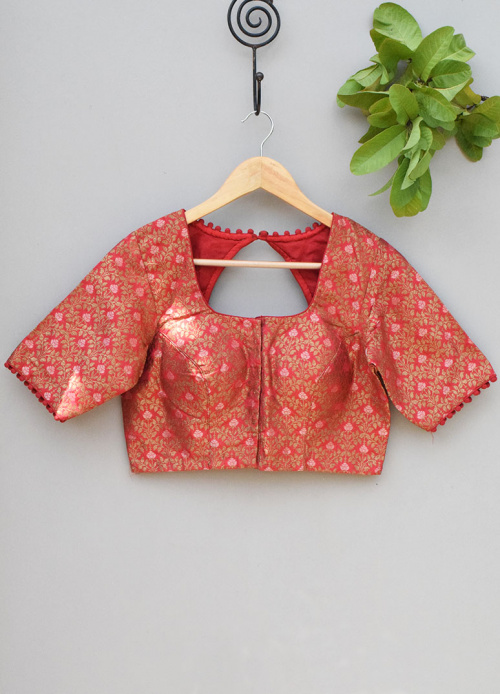 BROCADE SILK BLOUSE