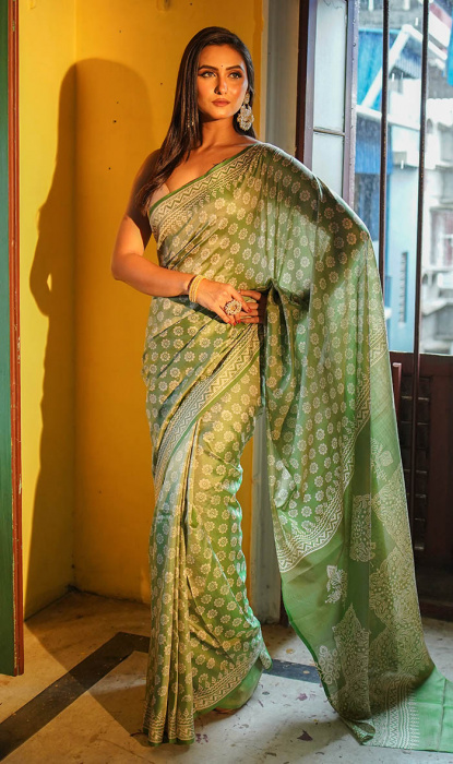 PRINTED SILK SAREE