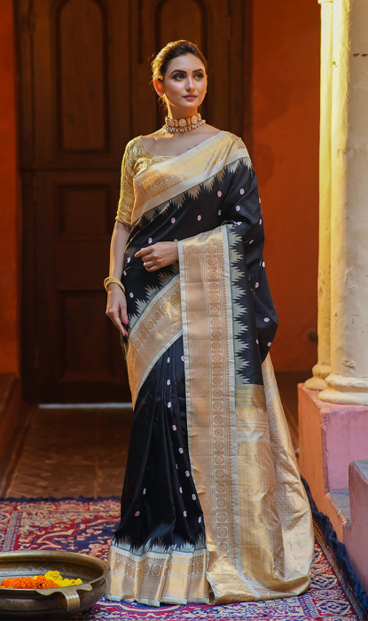 SILK GADHWAL SAREE
