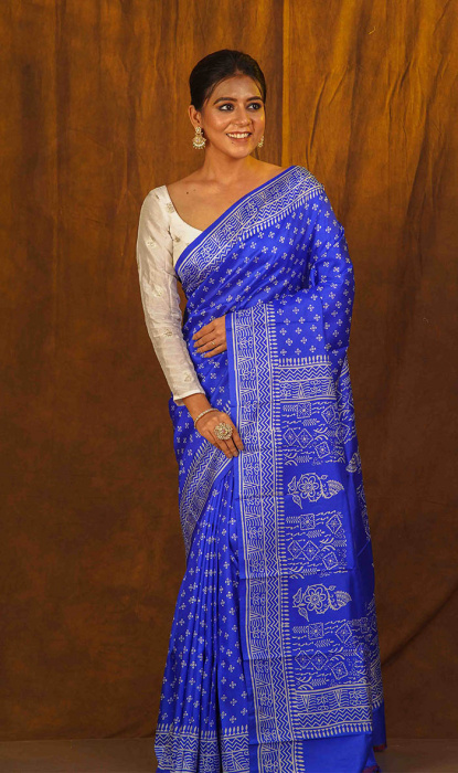 PRINTED SILK SAREE