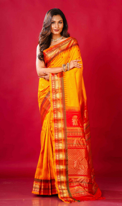GADHWAL SILK SAREE