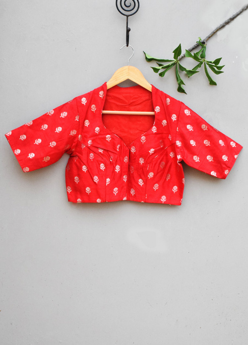 RAW SILK BLOUSE