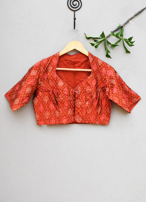 IKKAT SILK BLOUSE