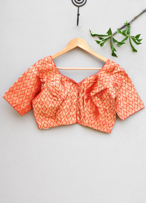 BROCADE SILK BLOUSE