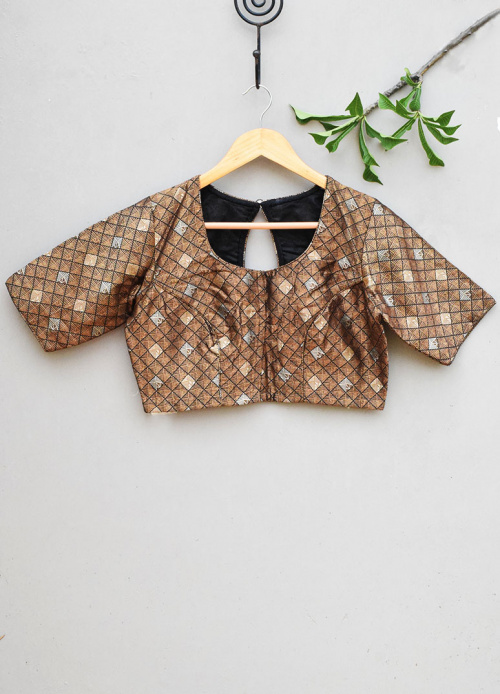 BROCADE SILK BLOUSE