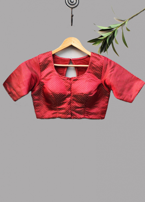 PADDED SILK BLOUSE