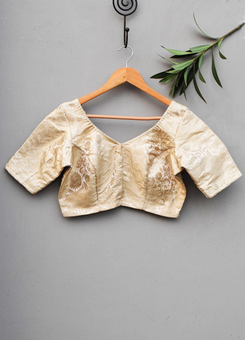 GOLDEN BROCADE  BLOUSE 