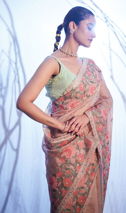 DESIGNER TISSUE SAREE