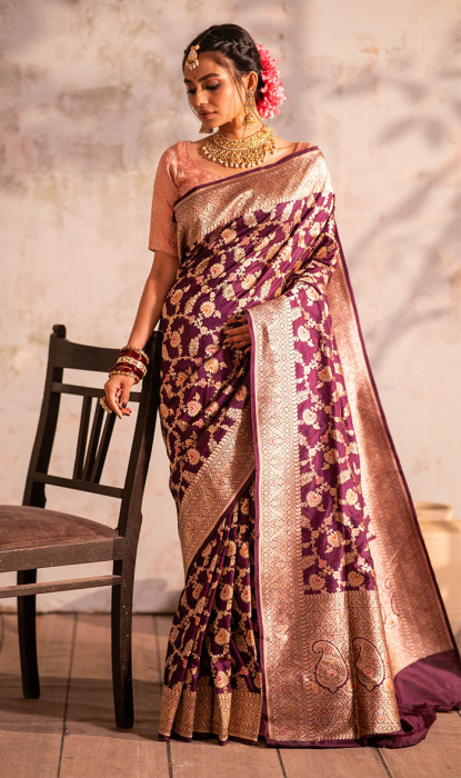 JANGLA BENARASI SAREE