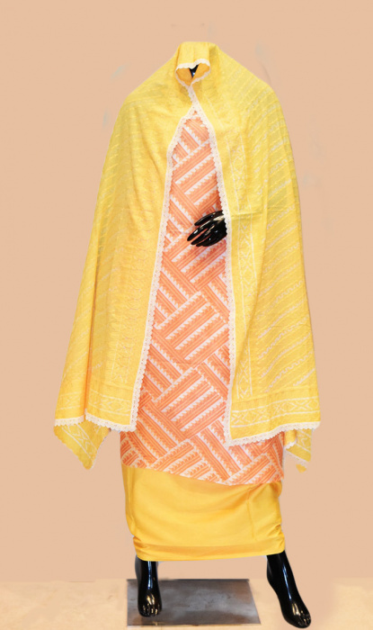 3 PIECE CHANDERI SET
