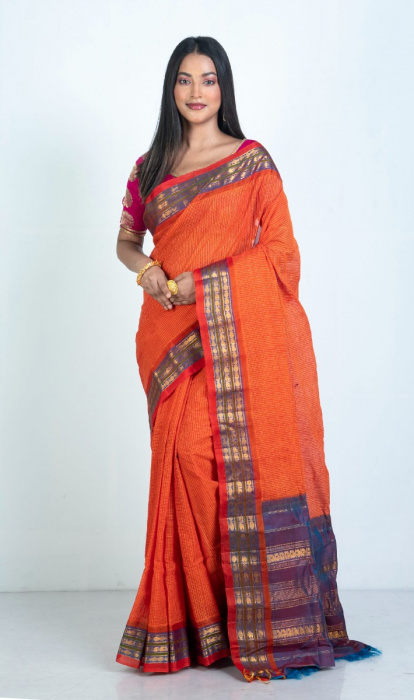 COTTON GADHWAL SAREE