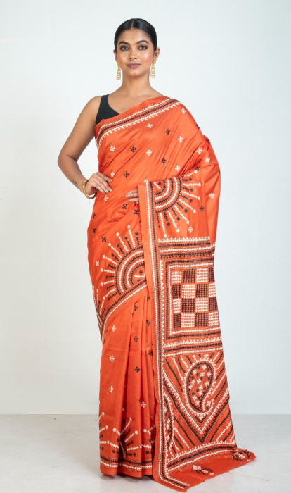 DESIGNER GUJRATI STITCH SAREE